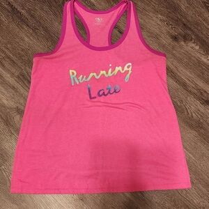 "Running Late" racer back tank